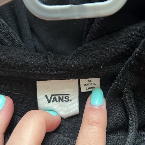 Black vans hoodie with hood - Picture 2 of 3